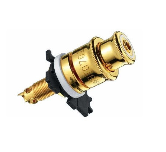 WBT-0702.11 Terminali a boccola Topline - 4 pezzi confezione - Rame placcato oro