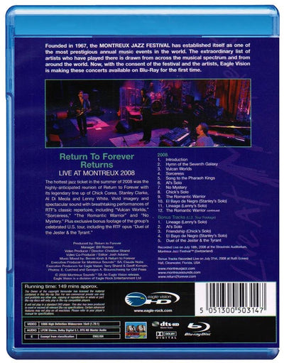 RETURN TO FOREVER - LIVE AT MONTREUX 2008 (BLU-RAY)