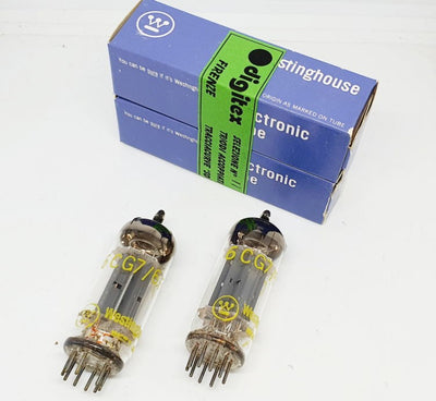 6CG7 - 6FQ7 Westinghouse USA NOS-NIB selezione Digitex+Audiokit Coppia (v79 - v80)