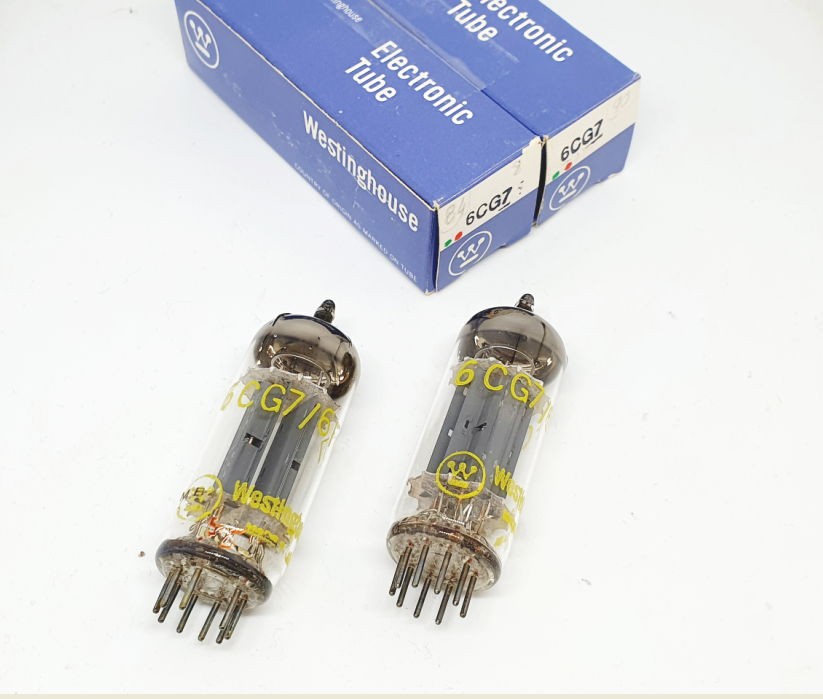 6CG7 - 6FQ7 Westinghouse USA NOS-NIB Coppia (v84 - v90)