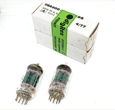 5687WB JAN General Electric USA 1977 NOS-NIB Selezione Digitex + SOFIA + Audiokit Coppia / Pair (v186 - v187)