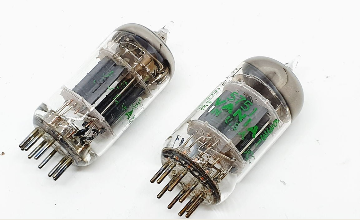 5751 Tripla Mica JHS Sylvania USA Coppia NOS -NIB (v12 - v13)