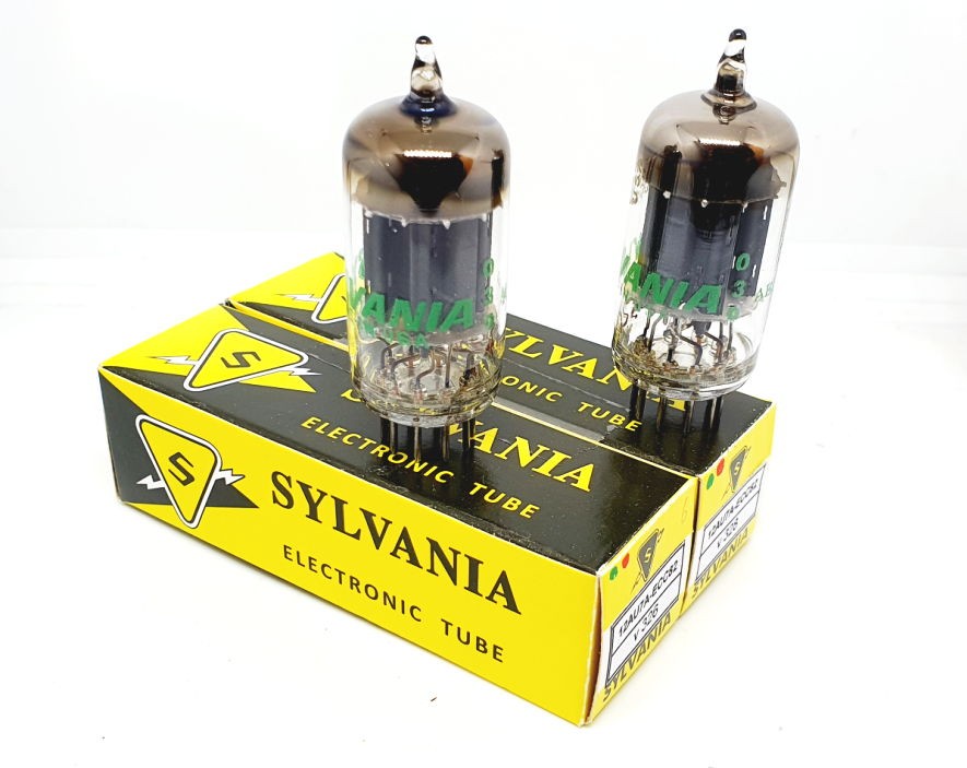 12AU7A - ECC82 Sylvania USA Coppia NOS-NIB (V326 - V328)