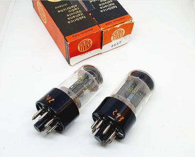 6SN7 GT Fivre NOS-NIB Black Base Coppia (v 292 - v 293)