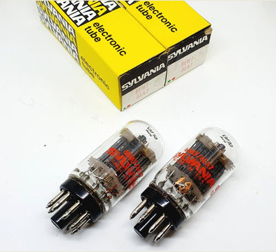 6EM7 - 6EA7 Sylvania USA NOS-NIB Coin Base Coppia (v16 - v18)