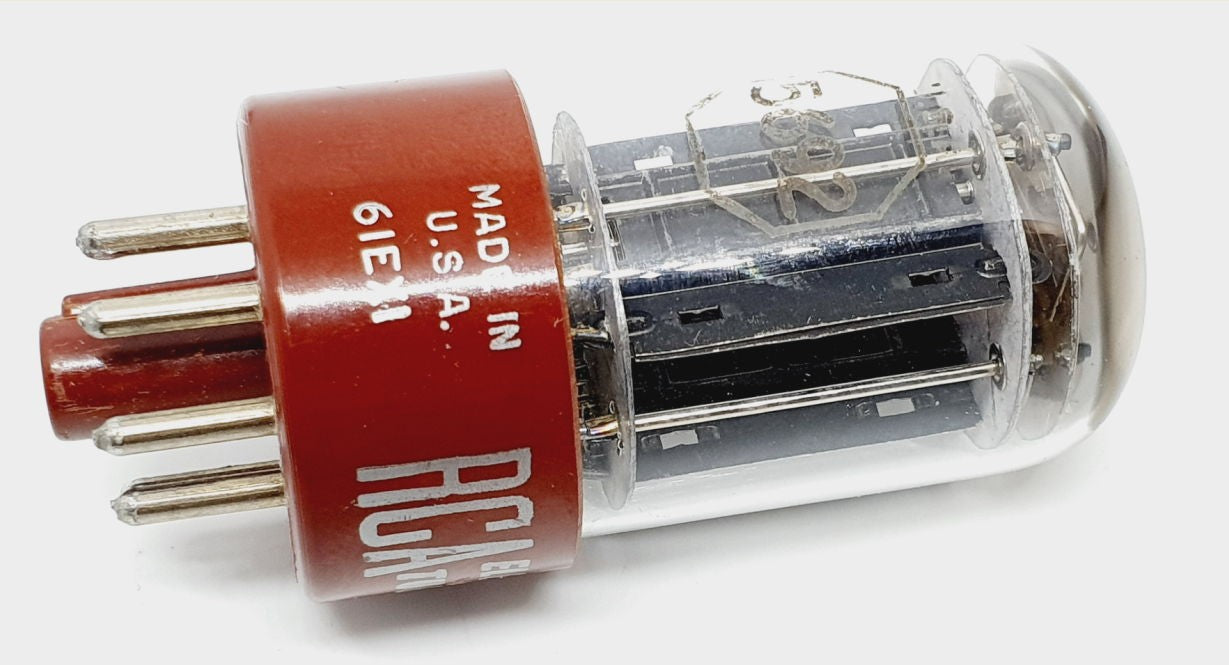 5692 - 6SN7 RCA RED BASE Long Life USA NOS - NIB  con curve Sofia Singola (v270)