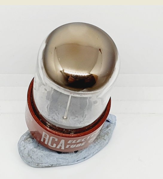5692 - 6SN7 RCA RED BASE Long Life USA NOS - NIB  con curve Sofia Singola (v270)