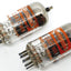 12AT7WA - E81CC - 6201 - ECC81 RAYTHEON Tripla Mica USA 1966 NOS Coppia (v252 - v253)