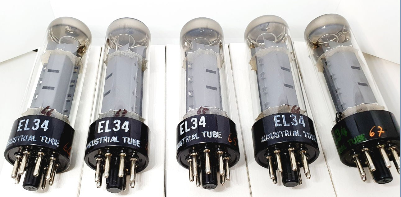 EL34 Industrial Tube by RFT Germany NOS Quintetto (v63-64-65-66-67)