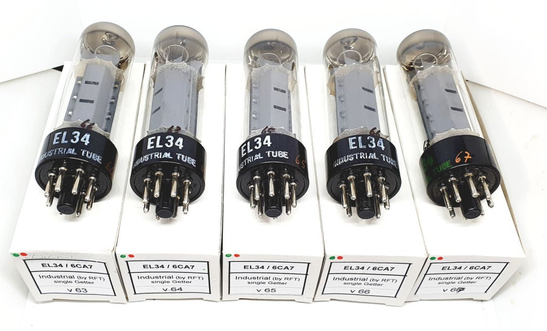 EL34 Industrial Tube by RFT Germany NOS Quintetto (v63-64-65-66-67)
