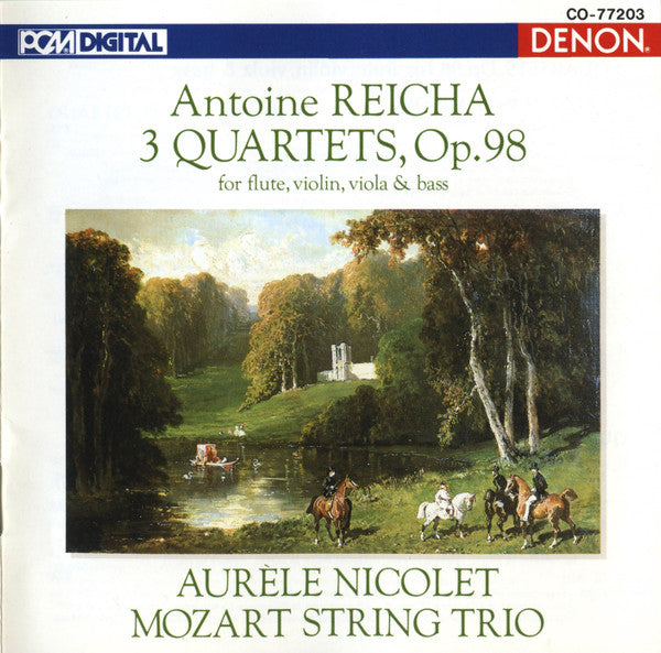 A. Reicha - Nicolet Aurèle, flute - 3 Quartets, Op. 98 for flute, violin ,viola & bass (CD)