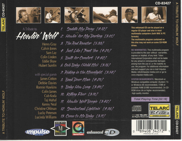 AA.VV. - A Tribute to Howlin' Wolf (CD)
