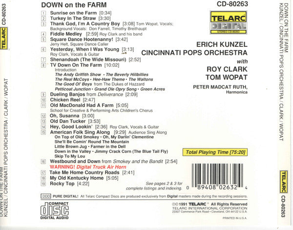 AA. VV. - Erich Kunzel, Cincinnati Pops Orchestra - Down on the Farm (CD)