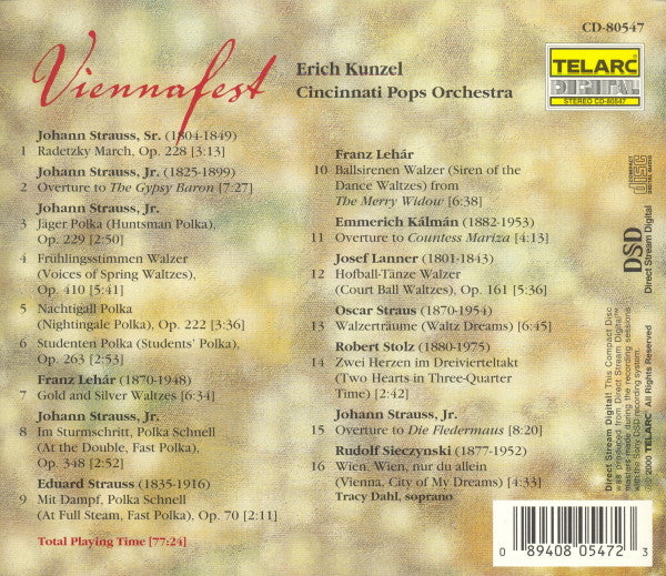 AA. VV. - Erich Kunzel, Cincinnati Pops Orchestra - Viennafest (CD)