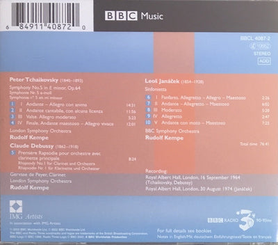 AA. VV. - London Symphony Orchestra - BBC Symphony Orchestra - Kempe (CD)