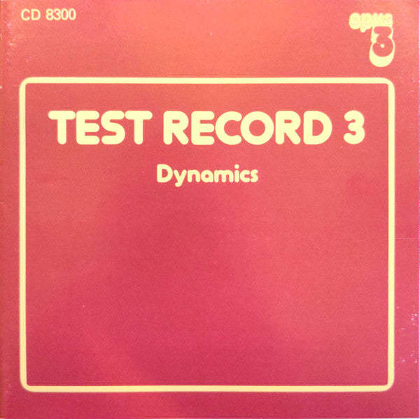 AA. VV. - Test Record 3 - Dynamics (CD)