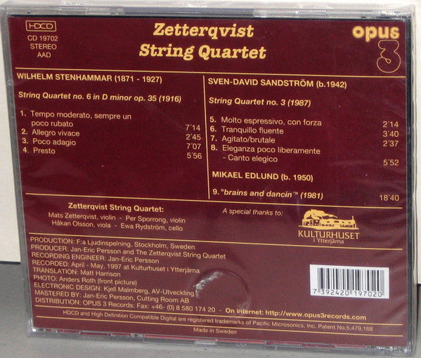 AA. VV. - Zetterqvist String Quartet - String Quartet No.6 & No.3 (CD-HDCD)