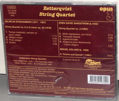 AA. VV. - Zetterqvist String Quartet - String Quartet No.6 & No.3 (CD-HDCD)