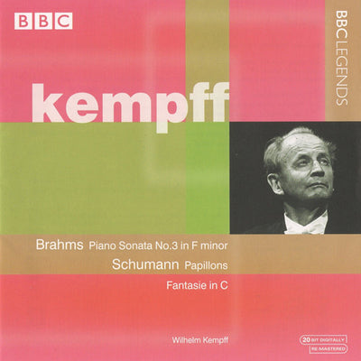 Brahms - Schumann - Kempff - Piano Sonata No.3 in F minor - Papillons - Fantasie in C (CD)