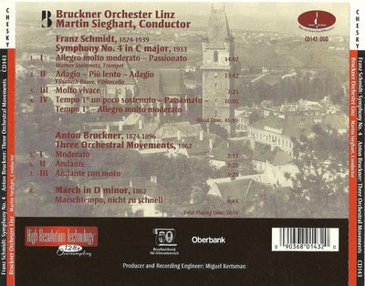Bruckner Orchestra Linz, Franz Schmidt, Anton Bruckner - Symphony No.4 / Three Orchestral Movements / March In D Minor (CD)