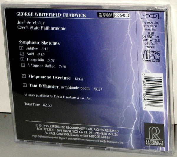 Chadwick - Serebrier - Czech State Philharmonic, Brno	Tam O'Shanter - Melpomene Overture -Symphonic Sketches (CD-HDCD)