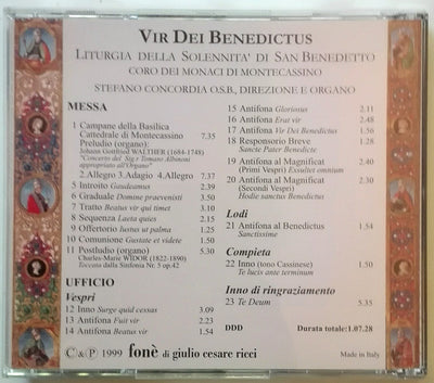 Coro dei Monaci di Montecassino - Vir Dei Benedictus (CD)