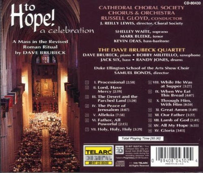 Dave Brubeck Quartet - To Hope! A Celebration (CD)