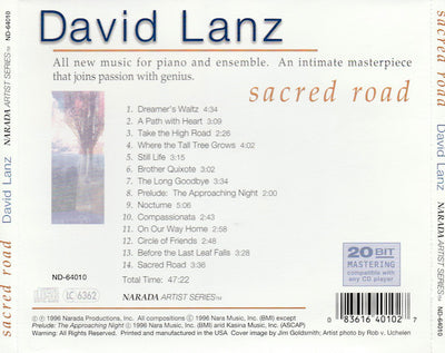 David Lanz - Sacred Road (CD)