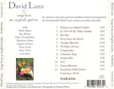 David LANZ - Songs from an English Garden (CD)