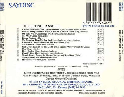 Eileen Monger – The Lilting Banshee: Traditional Airs & Dances For Celtic Harp (CD)