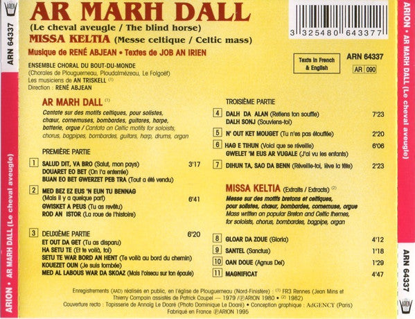 Ensemble Choral Du Bout-Du-Monde - Ar Marh Dall - Missa Keltia (CD)