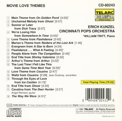 Erich Kunzel, Cincinnati Pops Orchestra - Movie Love Themes (CD)