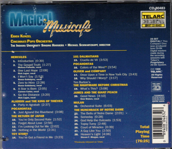Erich Kunzel, Cincinnati Pops Orchestra – MAGICAL MISICALS (CD)