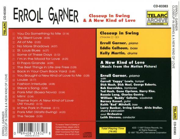 Erroll GARNER - Closeup in Swing & A New Kind of Love (CD)