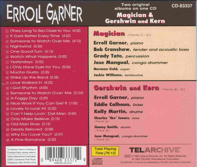 Erroll Garner – Magician & Gershwin And Kern (CD)