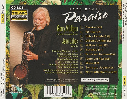 Gerry Mulligan with Jane Duboc - Paraiso (CD)