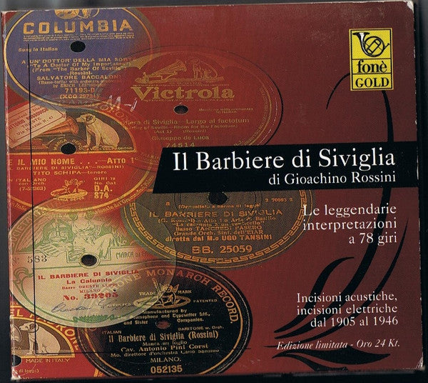 Gioacchino ROSSINI - Il Barbiere Di Siviglia Le Leggendarie Interpretazioni A 78 Giri (CD)