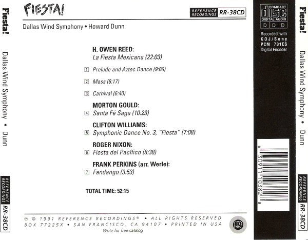 Howard Dunn - Dallas Wind Symphony	Fiesta! (CD)