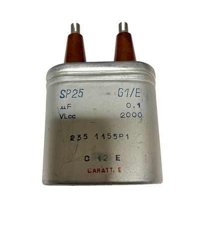 ICAR SP25 0,1uf 2000v - Condensatore Carta e Olio in Alluminio