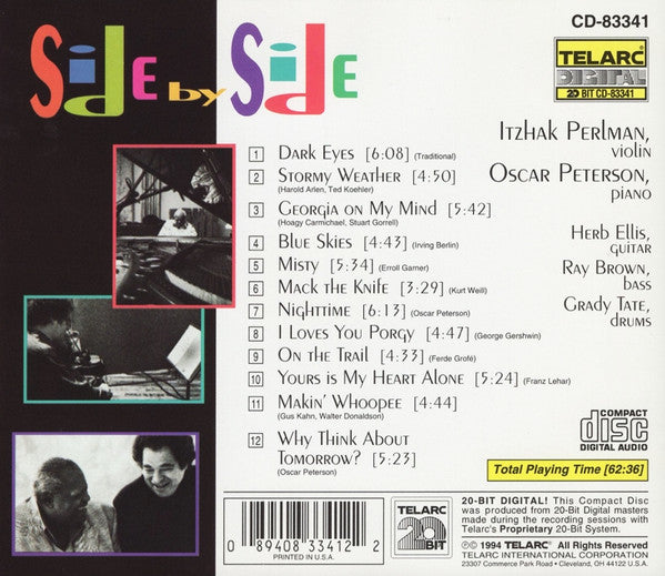 Itzhak Perlman & Oscar Peterson - Side by Side (CD)