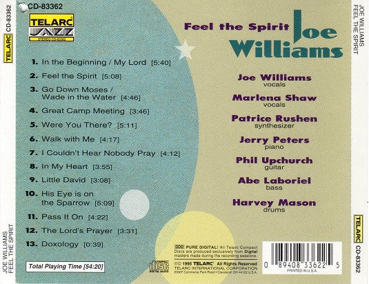 Joe Williams - Feel the Spirit (CD)
