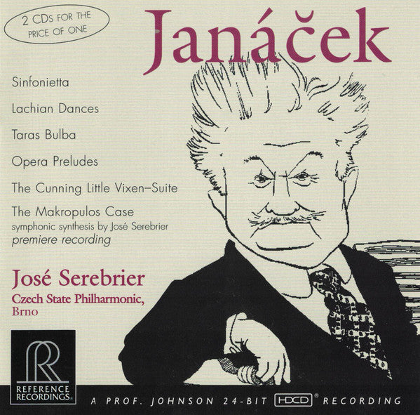 José Serebrier, Czech State Philharmonic - Janàcek: Sinfonietta (2xCD-HDCD)