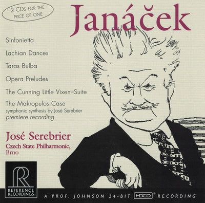 José Serebrier, Czech State Philharmonic - Janàcek: Sinfonietta (2xCD-HDCD)