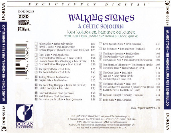 Ken Kolodner, Laura Risk and Robin Bullock - Walking Stones - A Celtic Sojourn (CD)