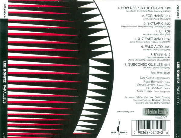 Lee Konitz - PARALLELS (CD)