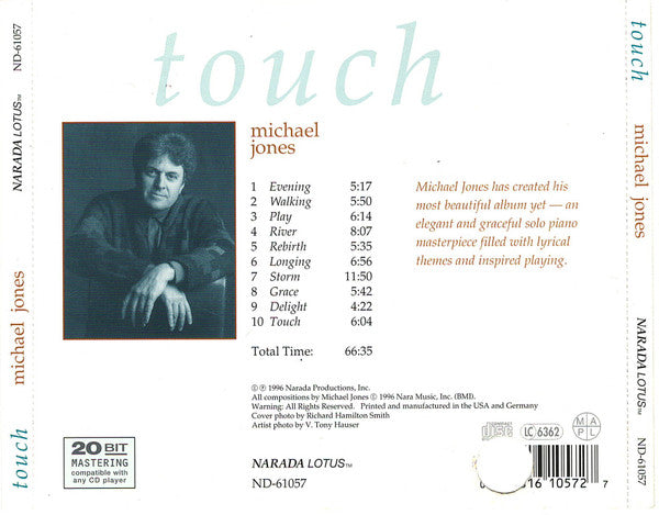 Michael JONES, piano solo - TOUCH (CD)