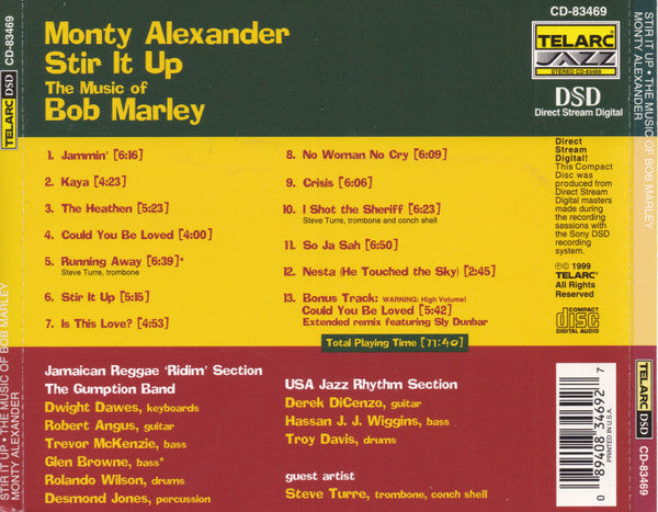Monty Alexander - STIR IT UP - THE MUSIC OF BOB MARLEY (CD)