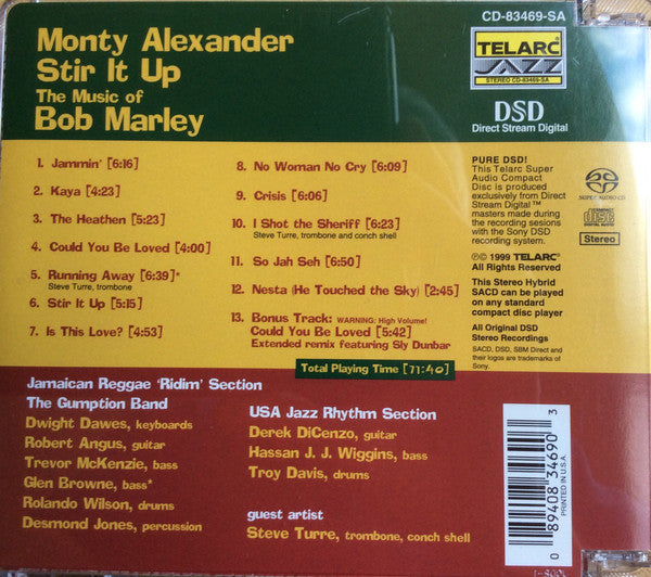 Monty ALEXANDER - STIR IT UP - THE MUSIC OF BOB MARLEY (SACD Hybrid)