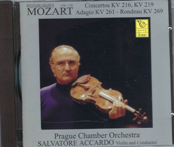 Mozart - Salvatore Accardo, violin and conductor	Concertos KV 216, KV219 - Adagio KV 261 - Rondeau KV 269 (CD)