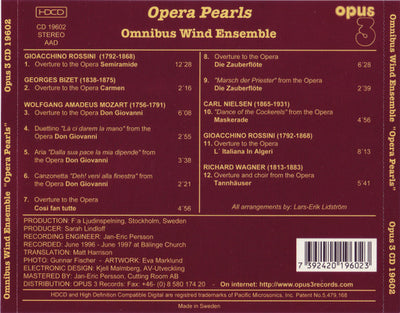 Omnibus Wind Ensemble - Opera Pearls (CD)